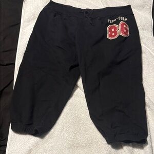 Coca Cola Kids Black Joggers with Red Accents